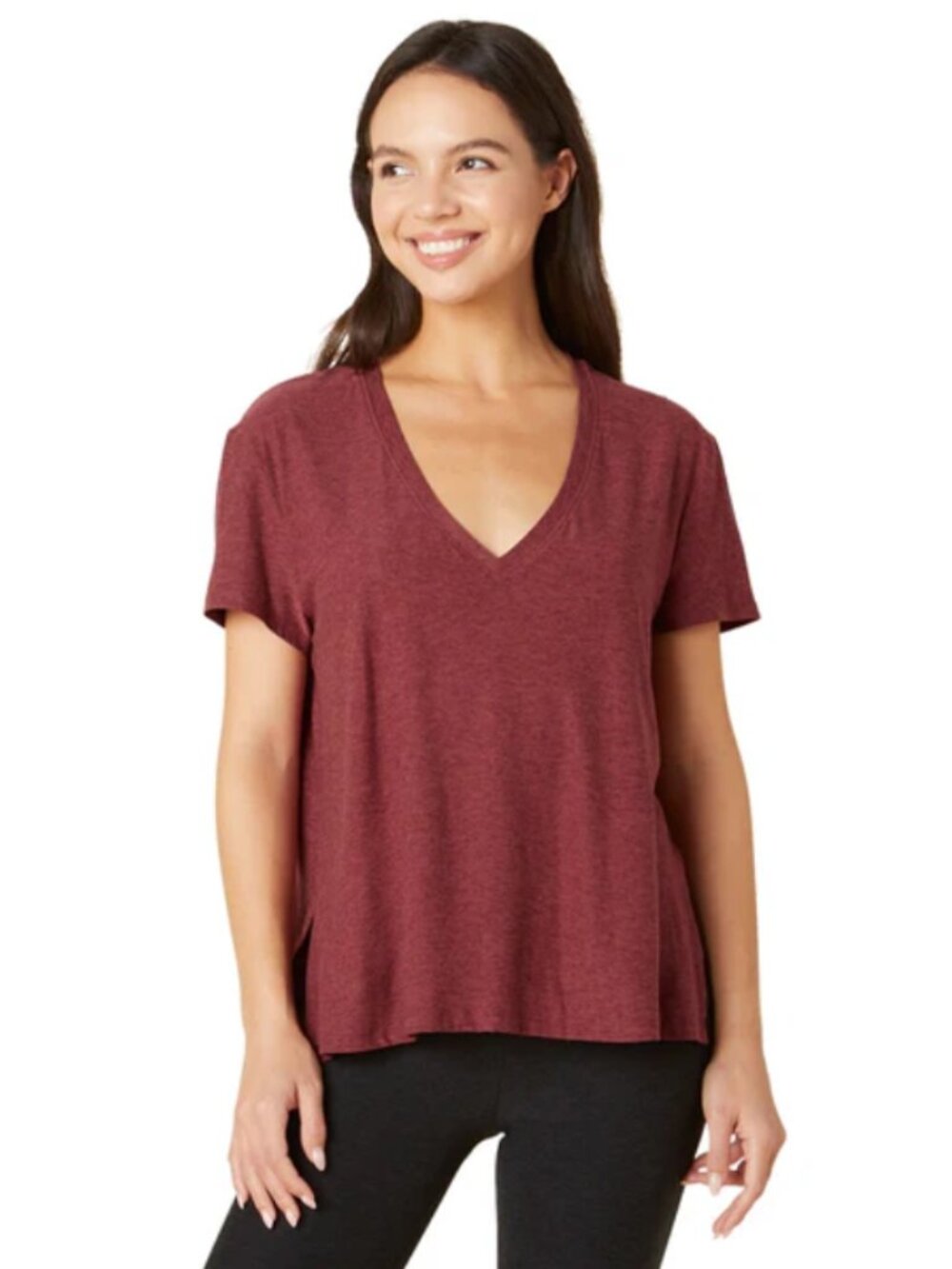 Beyond Yoga Split Up Long Tee - Size S